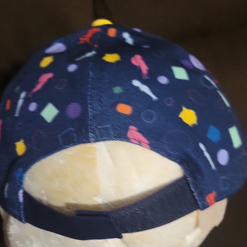 Navy Blue Patterned Hat - image 8